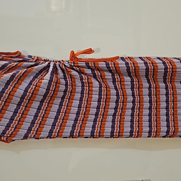 Zara Purple and Orange Knit Dress - Picture 2 of 16
